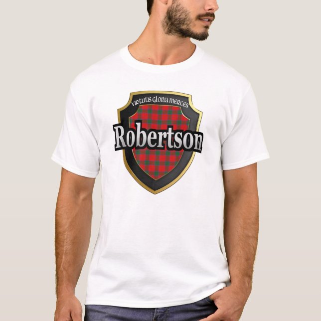 Camiseta Dinastía del tartán de Robertson Escocia del clan (Anverso)