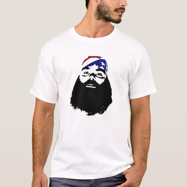 Camiseta Dinastía natural de la barba llena para los (Anverso)