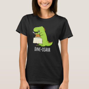Camiseta Dine-osaur Funny Dinosaur Pun Dark BG