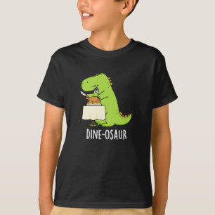 Camiseta Dine-osaur Funny Dinosaur Pun Dark BG