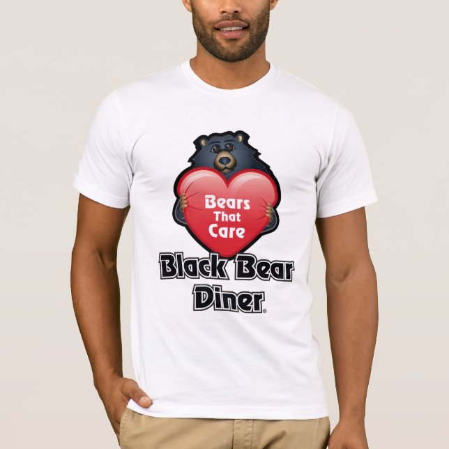 Camiseta Diner de oso negro (Anverso)