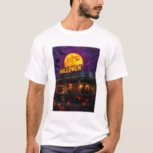 Camiseta **Diner Embrujado de Halloween**