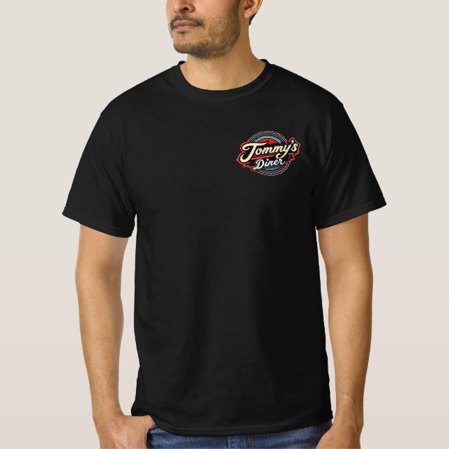 Camiseta Diner Tee Black (Anverso)