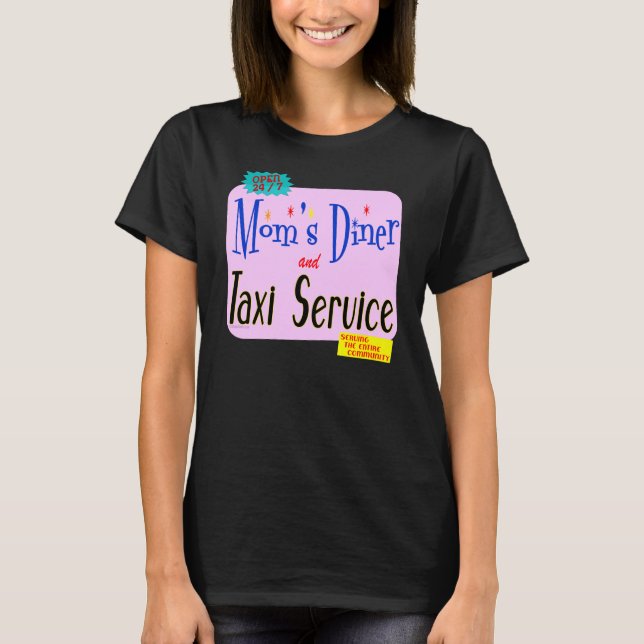 Camiseta Diner y el eslogan del servicio de taxis (Anverso)
