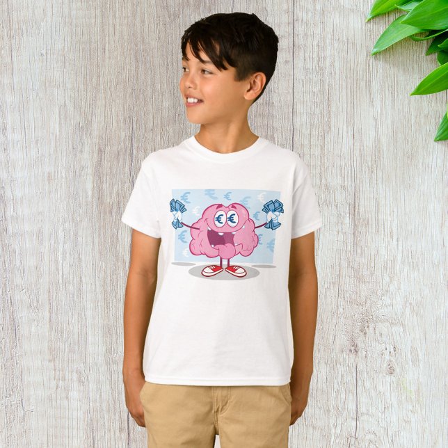Camiseta Dinero gracioso Personalizado de cerebro Euro Love (Subido por el creador)