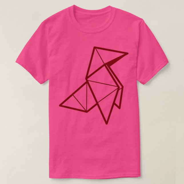 Camiseta Dinero Heist Origami Crane Red Perfect GiftMONEY H (Diseño del anverso)