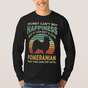 Camiseta Dinero no puede comprar felicidad retro graciosa p