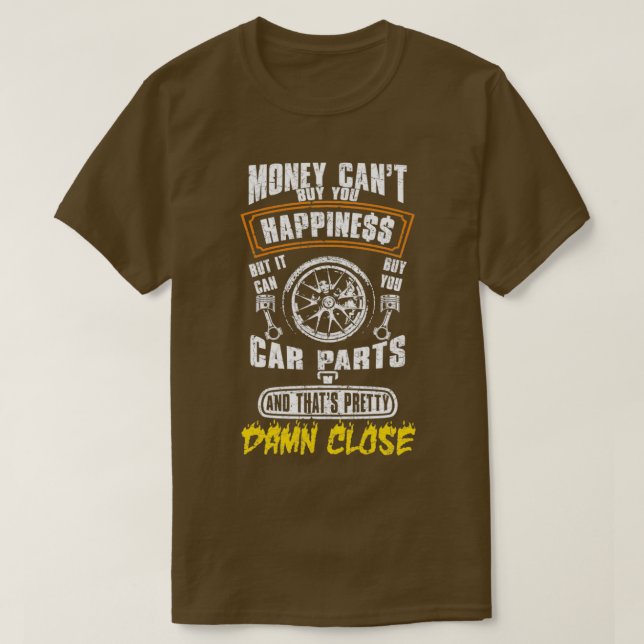 Camiseta Dinero No puedo comprarte la felicidad pero sí com (Diseño del anverso)