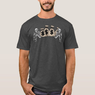 Camiseta Dinero y cráneo