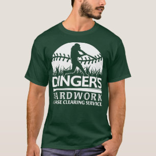 CAMISETA DINGERS YARDWORK BUSCAR SERVICIO FUNNY SOFTB