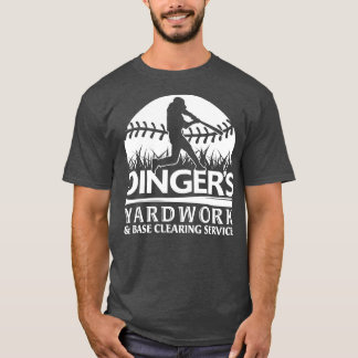CAMISETA DINGERS YARDWORK BUSCAR SERVICIO FUNNY SOFTB