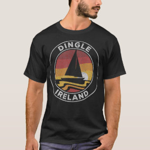 Camiseta Dingle Irlanda Vintage Sailboat 70s Retro Sunset