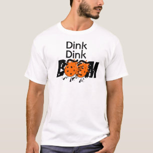 Camiseta Dink Dink Boom Pickleball Destruye bombas Naranjas