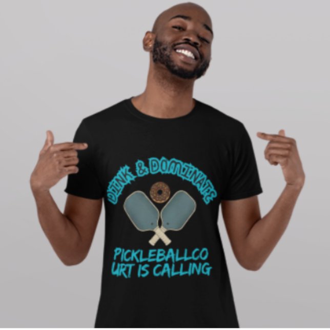 Camiseta Dink & Dominate Pickleball Donut Sport Graphic (Subido por el creador)