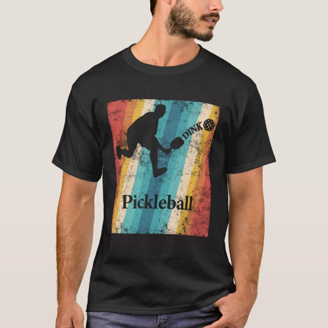 Camiseta Dink it Pickleball bounce it colorfull retro (Anverso)