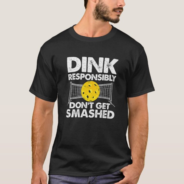 Camiseta Dink Responsablemente no te rompan bolas de bolas (Anverso)