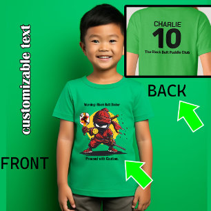 Camiseta Dinker del cinturón negro