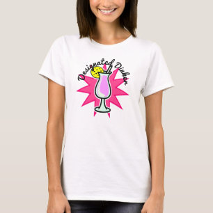 Camiseta Dinker designado de bolas de pollo - Cóctel rosa