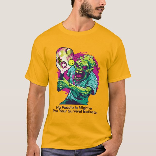 Camiseta Dinker no muerto gracioso, texto personalizado (Anverso)