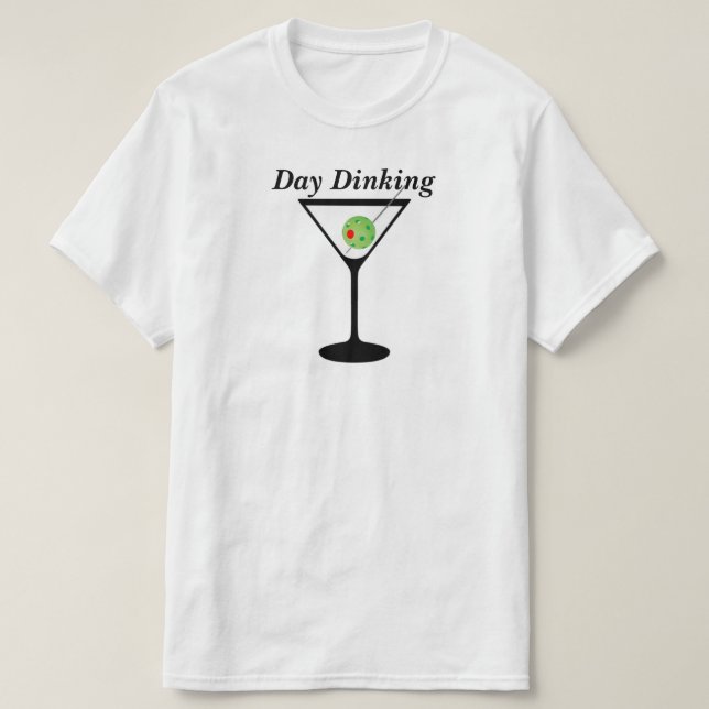 Camiseta Dinking Day - Pickleball Martini Olive Pickleball (Diseño del anverso)