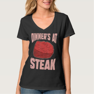 Camiseta Dinneru2019 en la tienda de carnicería de carne de