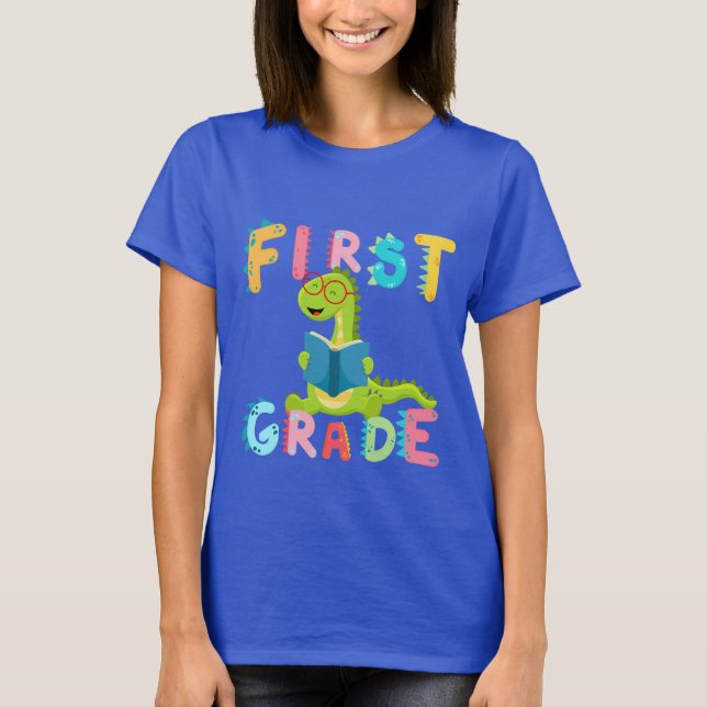 Camiseta Dino 1ª escuela de profesores de GRADE Squad (Anverso)