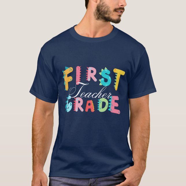 Camiseta Dino 1ª escuela de profesores de GRADE Squad (Anverso)