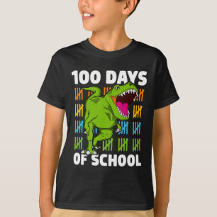 Camiseta Dino 100 Días Dinosaurio T-r