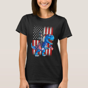 Camiseta Dino Abraham Lincoln 4 De Julio Niños Camisas Amer