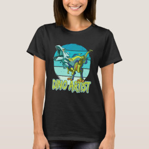 Camiseta Dino Artista Dinosaurio Tyrannosauro