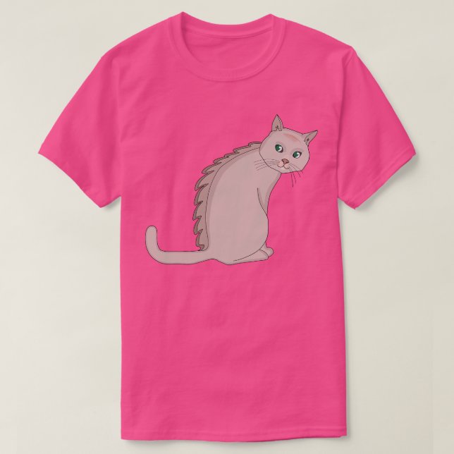 Camiseta Dino Cat (Diseño del anverso)