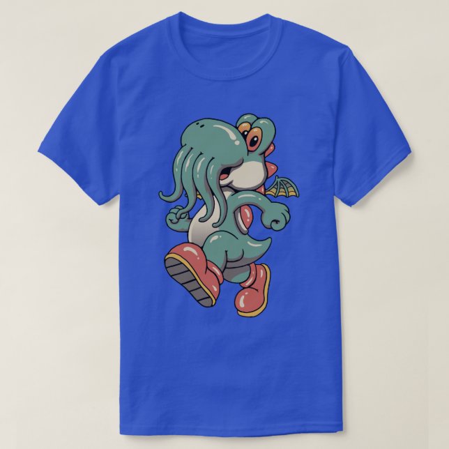 Camiseta Dino Cthulhu (Diseño del anverso)