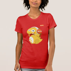 Camiseta Dino de Auriculares VIPKID (naranja)