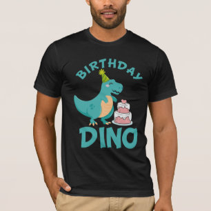 Camiseta Dino de cumpleaños - Sorpresa de pastel de dinosa