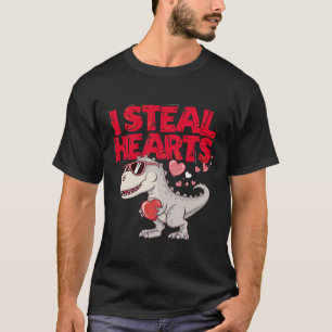 Camiseta Dino de Guay Valentine - "Robo corazones"