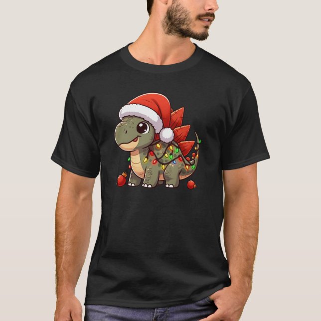 Camiseta Dino de Navidades pequeños y extravagantes (Anverso)