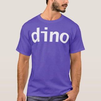 Camiseta Dino de tipografía mínima de dinosaurio