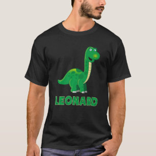 Camiseta Dino dinosaurio nombre Leonard
