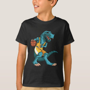 Camiseta Dino divertido jugando Sketll amante de T-rex juga