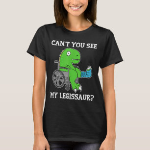 Camiseta Dino Divertido Regalo de Recuperación Pierna Rota
