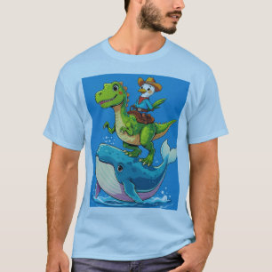 Camiseta Dino Duo oceánico