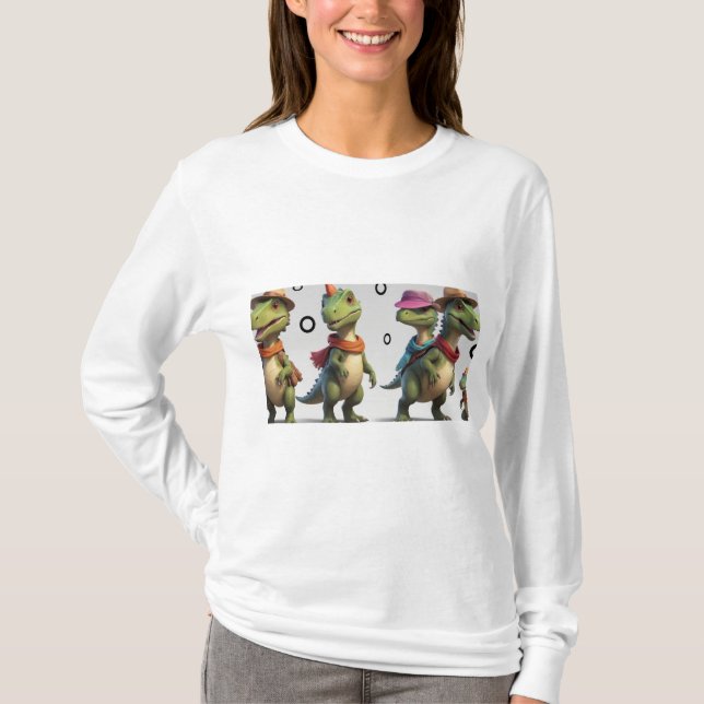 Camiseta Dino Family Adventure (Anverso)