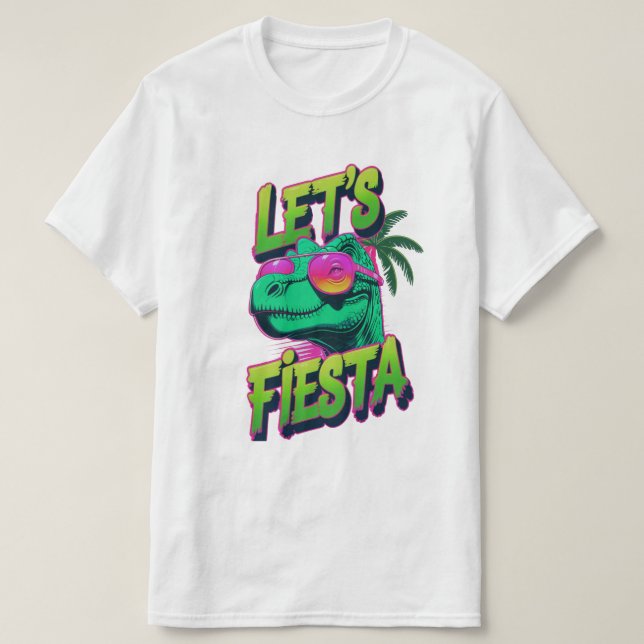 Camiseta Dino Fiesta Vibes Tee (Diseño del anverso)