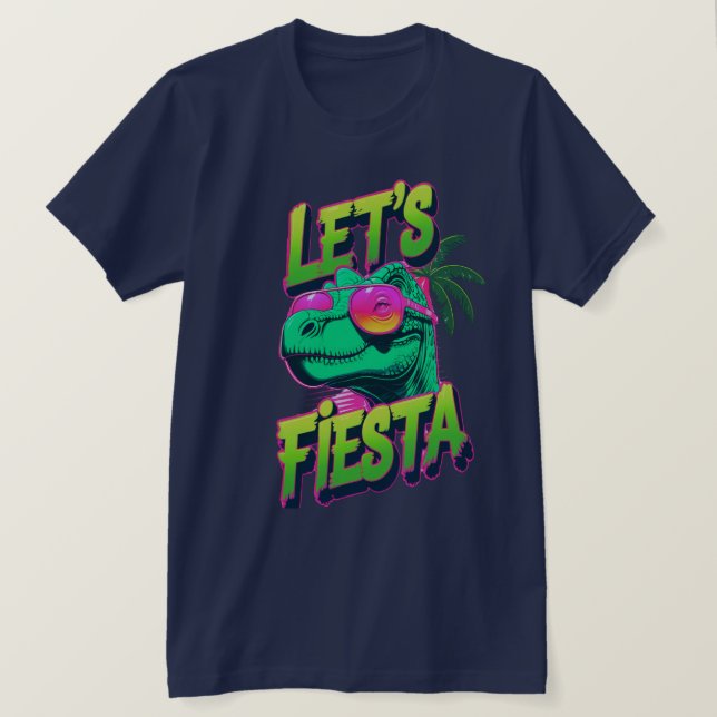 Camiseta Dino Fiesta Vibes Tee (Anverso del diseño)