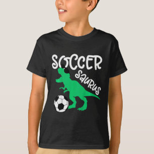 Camiseta Dino Fútbol Para Niños Y Niñas Dinosaurio Lo