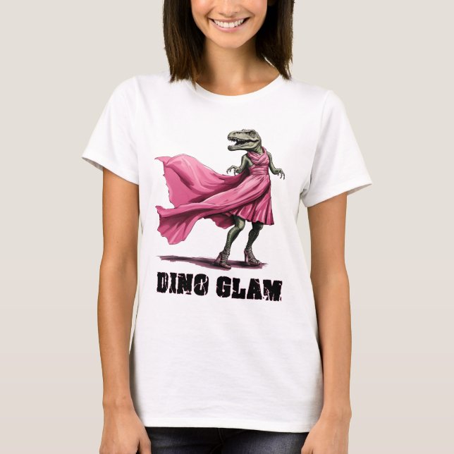 Camiseta Dino Glam Dinosaur (Anverso)