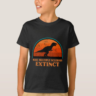 Camiseta Dino Hacer Múltiple Esclerosis Extintiva Tod De Co