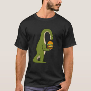 Camiseta Dino Hamburger Comiendo Dinosaurio T-Rex