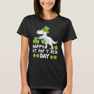 Camiseta Dino Happy St Pat Trex Day Dinosaur St Patri