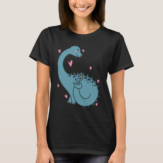 Camiseta Dino is in Love Dinosaur Reptile (Anverso)